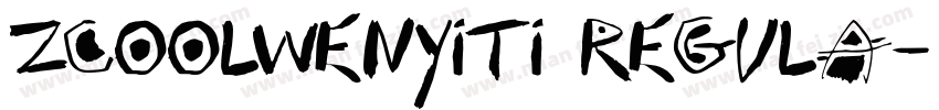 zcoolwenyiti Regula字体转换